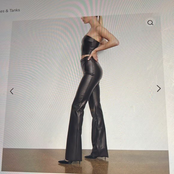 Skims Faux Leather Tube Top - Picture 3 of 10